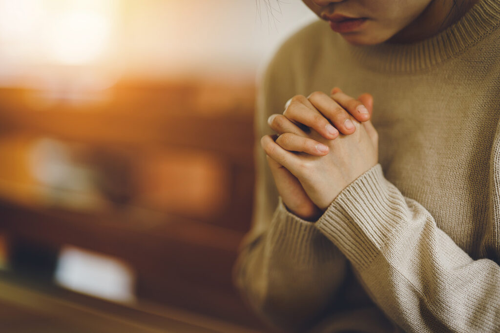 Woman praying